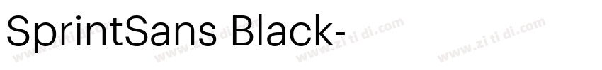 SprintSans Black字体转换 SprintSans Black字体转换